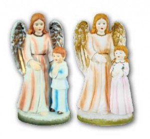 Guardian Angel with Child Figure
