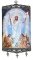 Resurrection Tapestry Banner with Hanging Metal Crosses