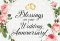 Blessings on Your Wedding Anniversary Greeting Card  - Pack of 12