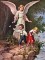 Guardian Angel with Children 8x10 Picture