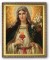Immaculate Heart w/ Lillies 8x10 Framed Picture
